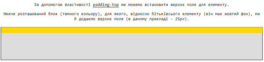 Властивість `padding-top`