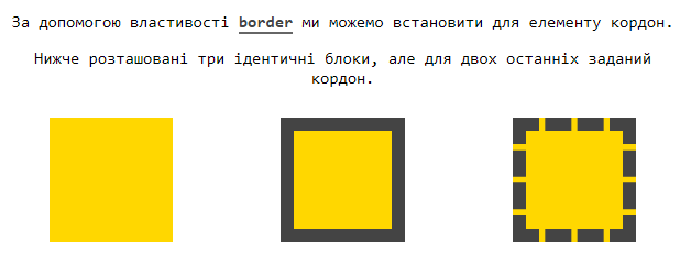 Властивість `border`