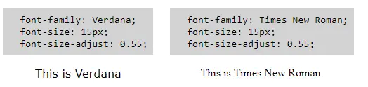 Властивість font-size-adjust
