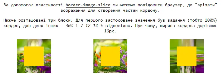 Властивість border-image-slice