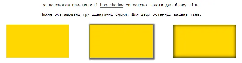 Властивість box-shadow